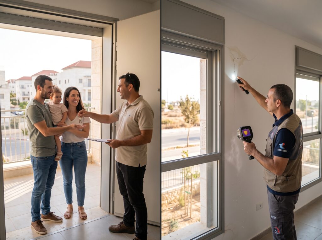 השוואה בין רכישת דירה חדשה ללא בדיקה לבין איתור ליקויים נסתרים על ידי מומחה